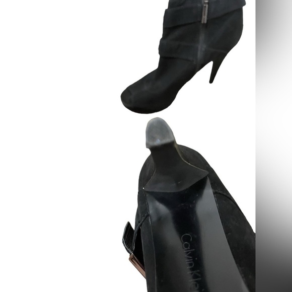 Calvin Klein open toe black heels size‎ 8 - Picture 10 of 14
